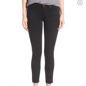 Black Paige Verdugo skinny cropped pants/jeans